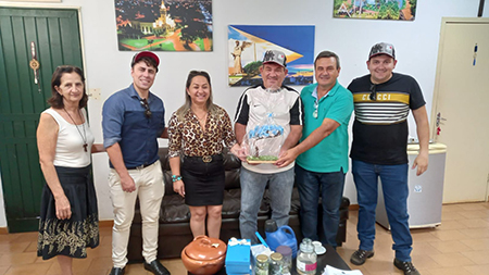 SAAE de SÃ£o Gabriel do Oeste recebe equipe de Costa Rica em visita tÃ©cnica de cooperaÃ§Ã£o entre serviÃ§os.