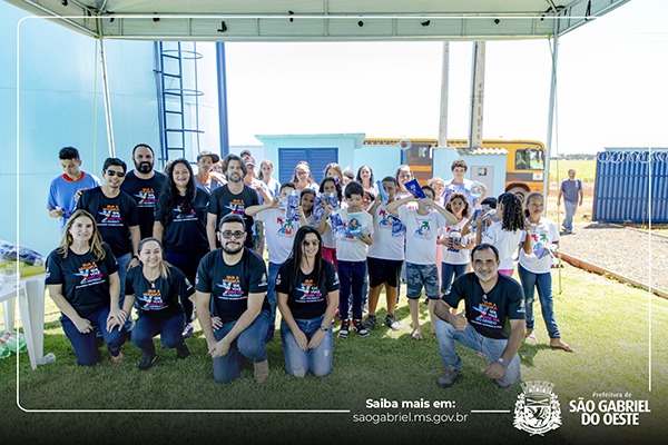 Saae de SÃ£o Gabriel do Oeste celebra Dia Mundial da Ãgua com atividades de conscientizaÃ§Ã£o para crianÃ§as e adolescentes