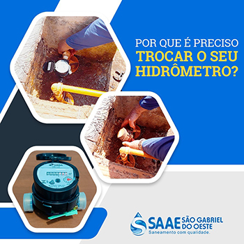 SAAE de SÃ£o Gabriel do Oeste lanÃ§a campanha para substituiÃ§Ã£o  de hidrÃ´metros